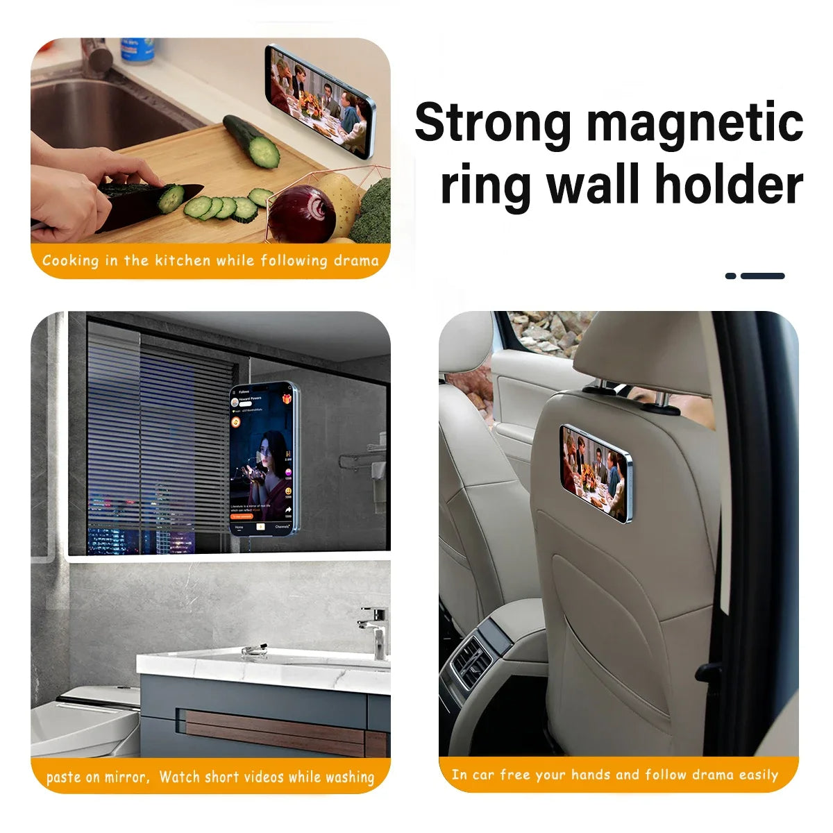 Magnetisk ringhållare för iPhones