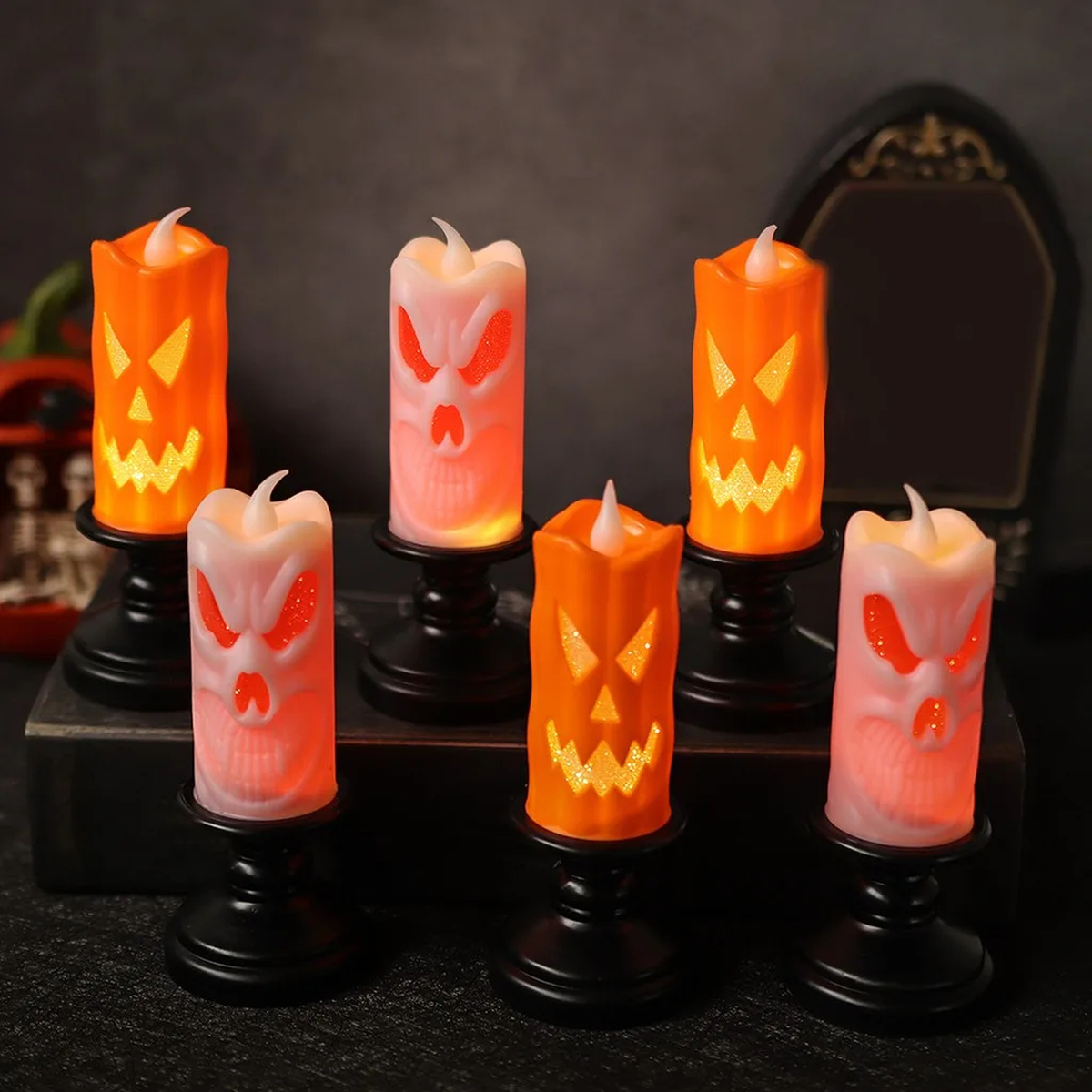 LED Halloween Candlestick