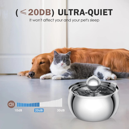 Stainless Steel Pet Water Fountain