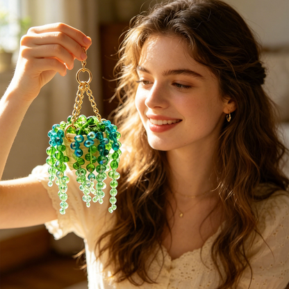 Crystal Bead Car Pendant