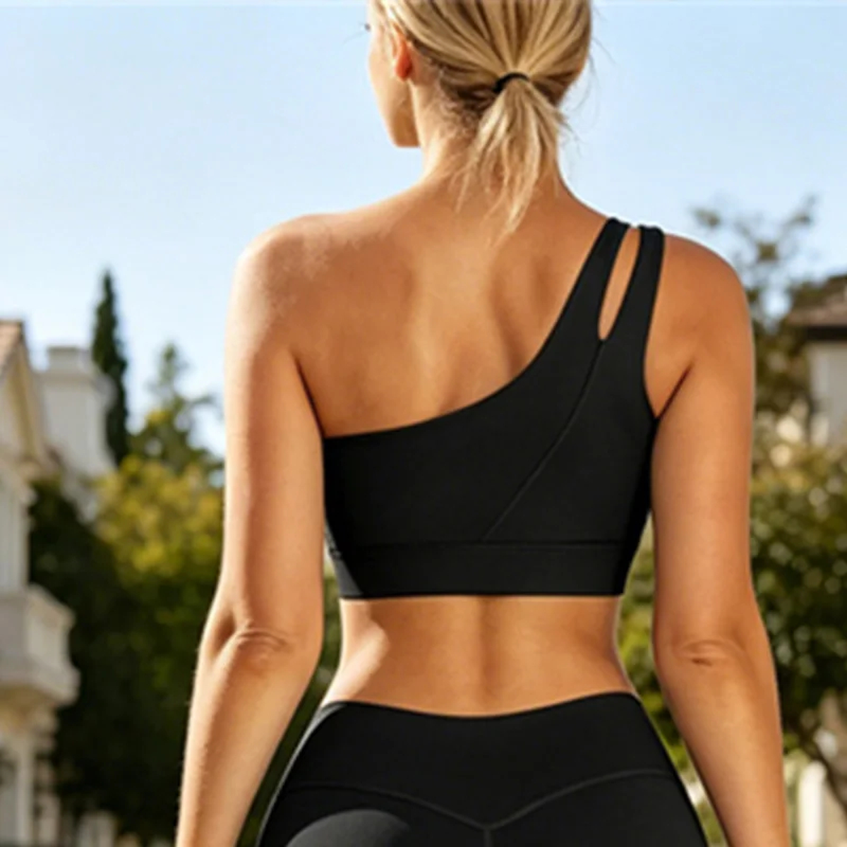 One-Shoulder Sports Bra