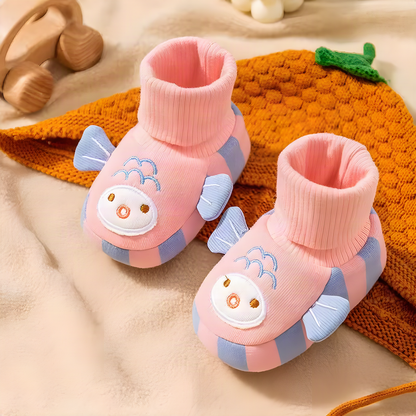 Fleece Lined Baby Sock Shoes