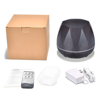 Faceted Woodgrain 550ml Aroma Diffuser