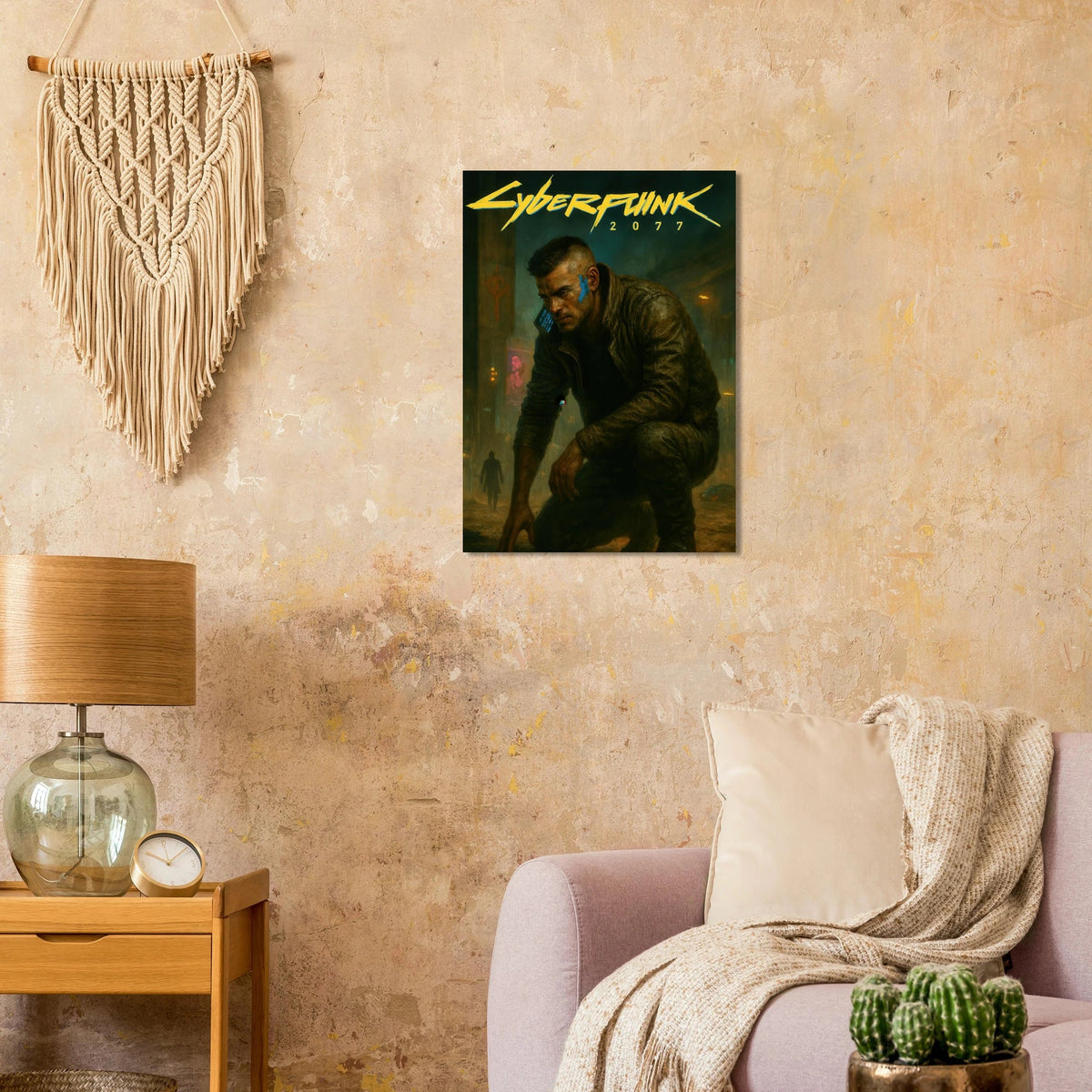 Cyberpunk Poster - Övergiven Stad Art Print
