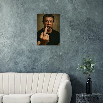 Iconic Stallone "Attitude" Poster: Bold Statement Art in Premium Print Quality