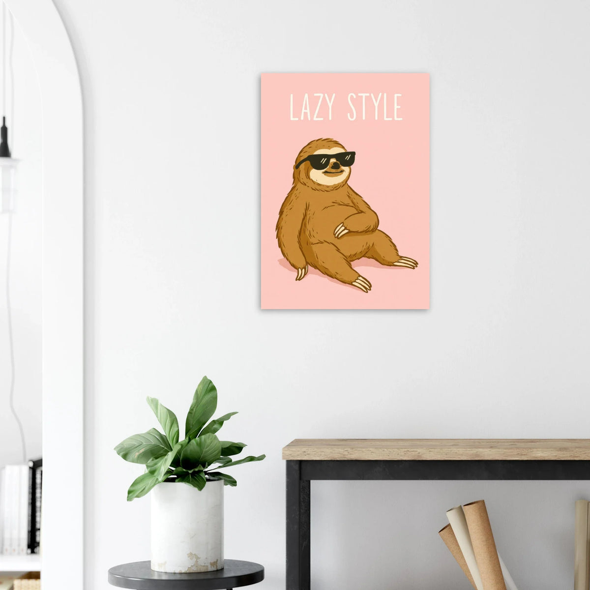 Lazy Style Sloth Poster - Chill Vibes Wall Art for Any Room