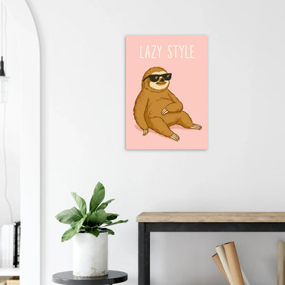 Lazy Style Sloth Poster - Chill Vibes Wall Art for Any Room