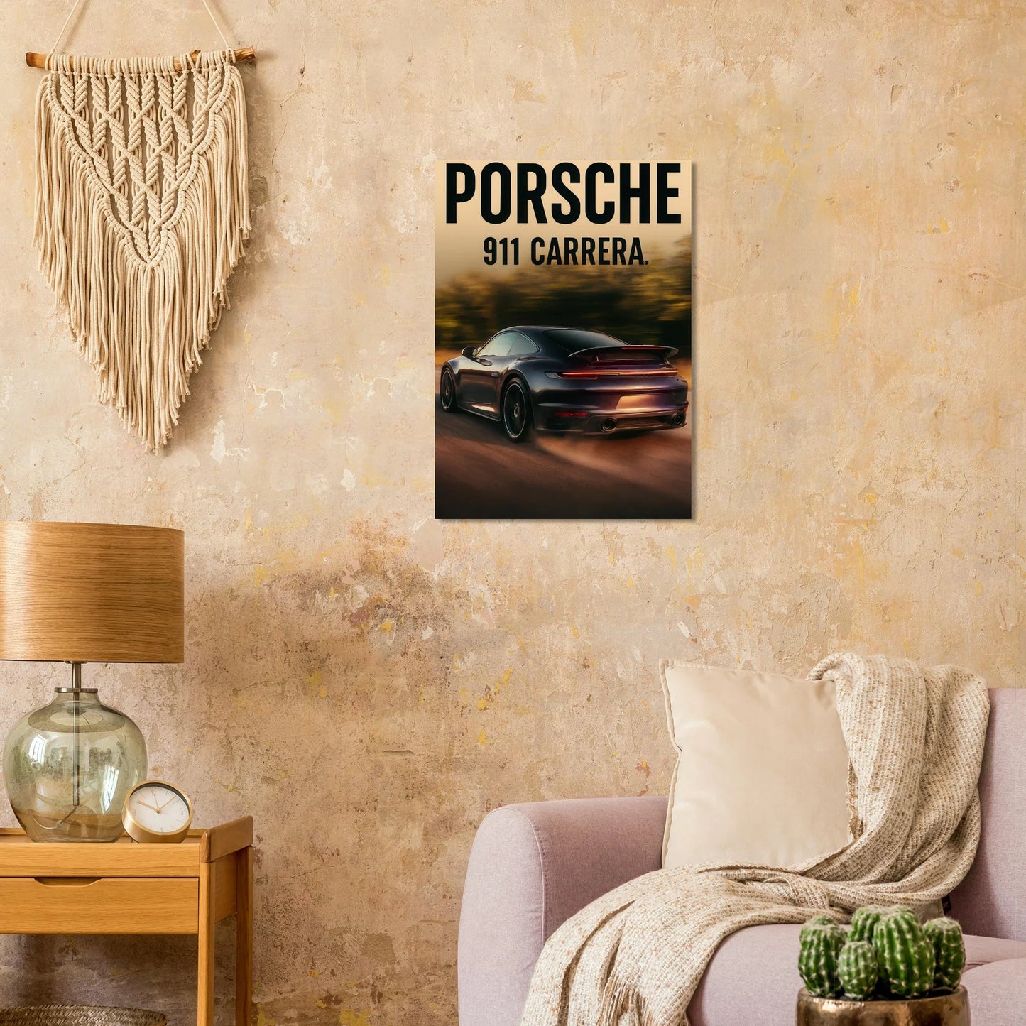 Porsche 911 Carrera Classic Bil Poster - Premium Konsttryck med Eleganta Detaljer i Flera Storlekar