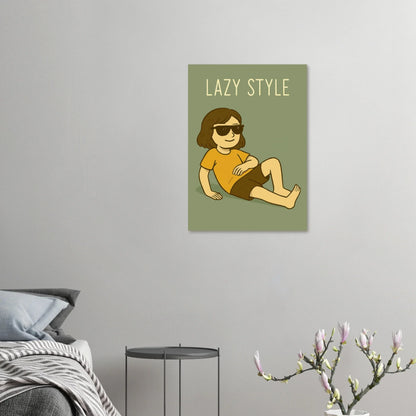 Lazy Style Chilling Vibe Poster – Unique Wall Art in Various Sizes