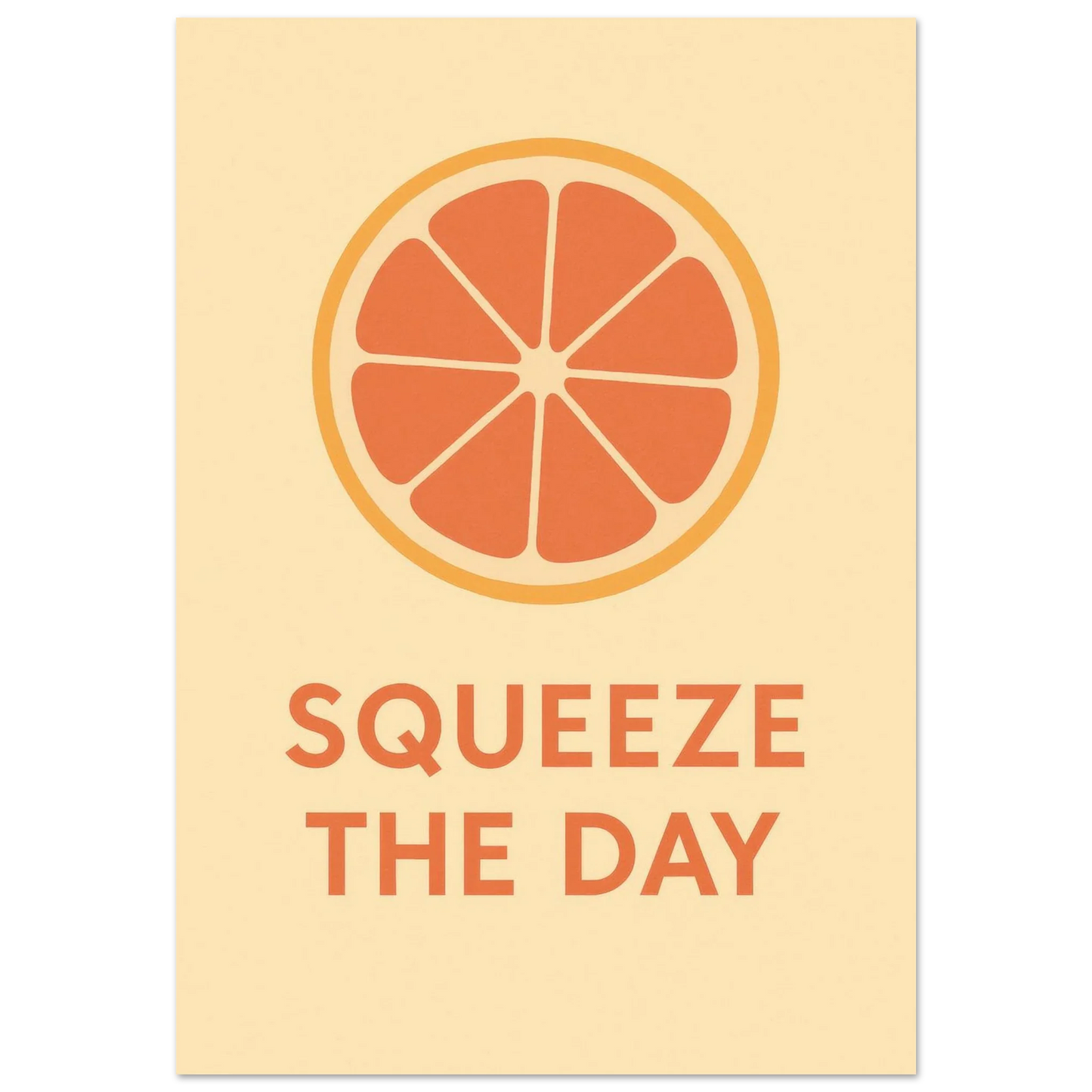 Squeeze the Day Citrus Art Print - Vibrant Motivational Poster for Your Space