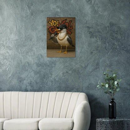 Yo! G Seagull - Hip-Hop Legend Poster Print with Graffiti Art Vibe