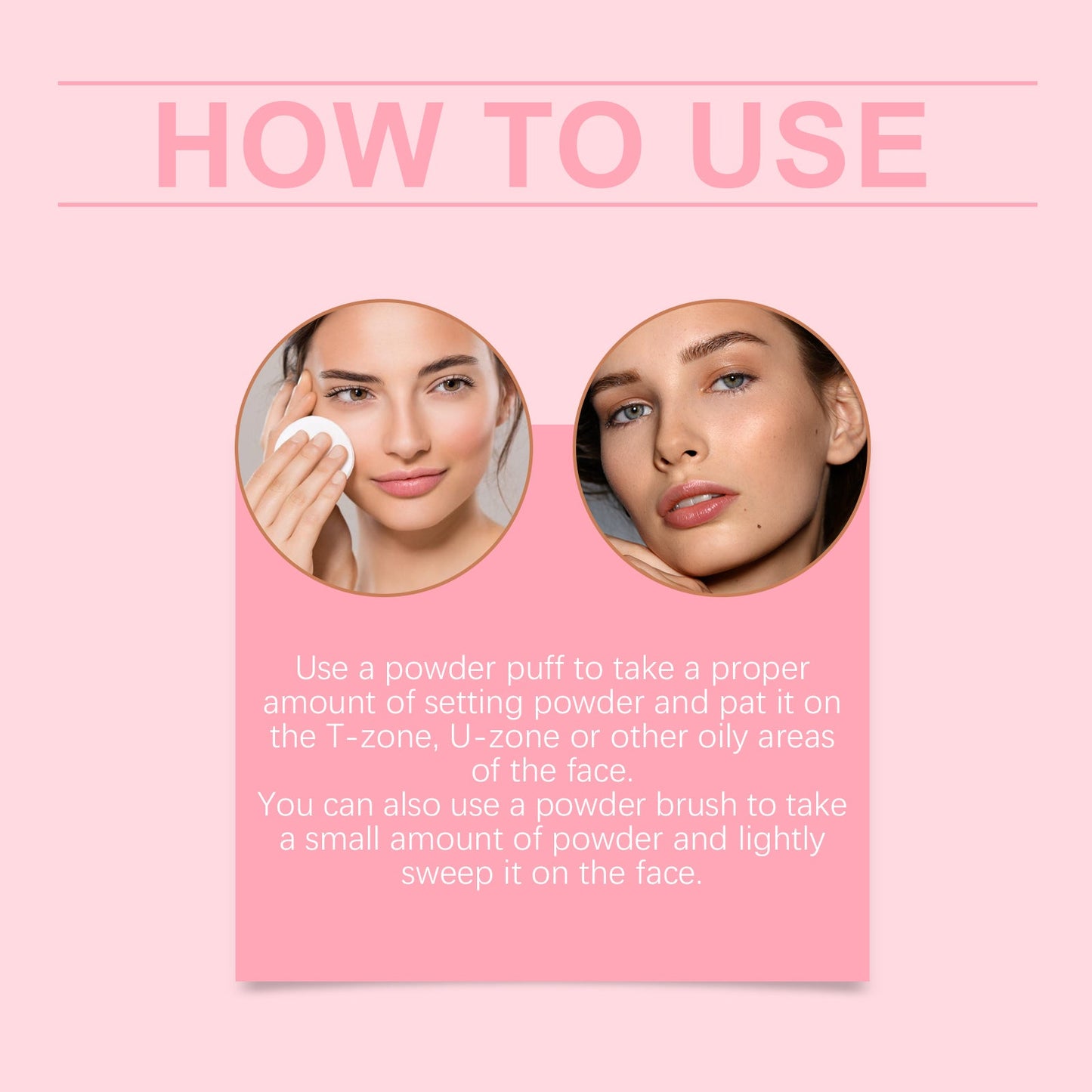 Setting powder med borste