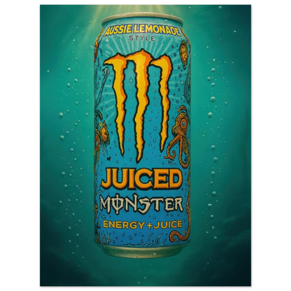 Monster AUSSIE LEMONADE Poster - Choose Your Perfect Size