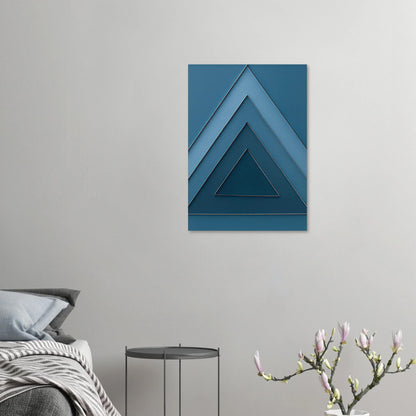 Abstrakt / Minimalistisk Poster i Sval Blå, Flera Storlekar