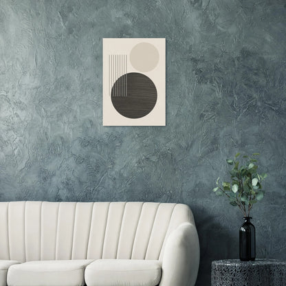 Minimalist Abstract Geometric Poster – Earthy Tones & Timeless Design for Your Space