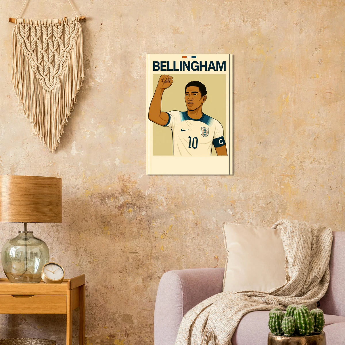 Bellingham Football Icon Poster - Premium Half-Gloss Art Print