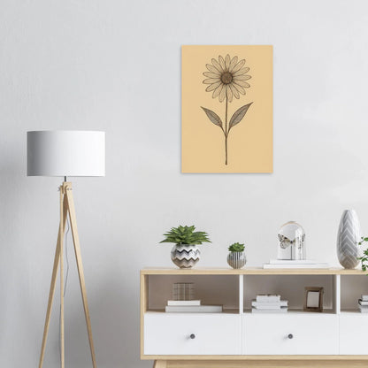 Frukter: Elegant Blommig Affisch med Minimalistisk Design