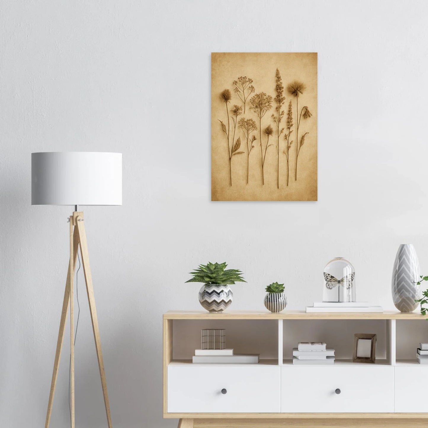 Frukter – Vintage Botanisk Konsttryck i Jordnära Toner, Premium Halvblank Poster i Flera Storlekar