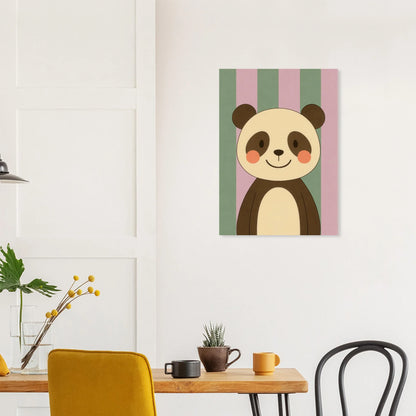 Söt Panda Konsttryck – Charmig och Lekfull Konst för Barnrummet, Tillgänglig i Flera Storlekar