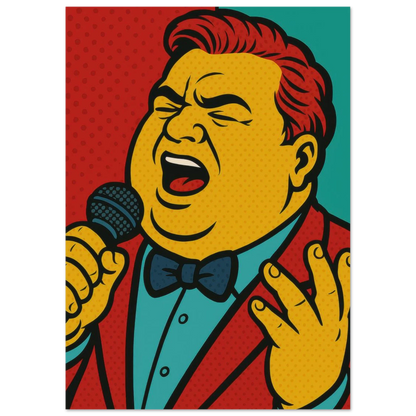 Pop Art Poster: Retro Glamour Wall Art in Vibrant Hues, Available in Various Sizes