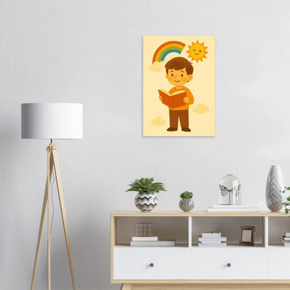 Vibrant Barn Kids' Story Poster – Whimsical Learning Art Print for Playful Spaces