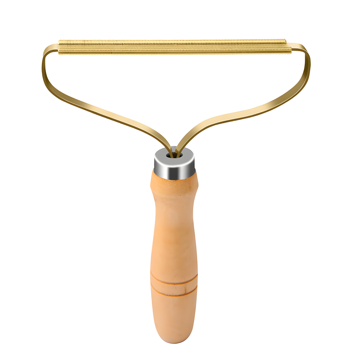 Wooden-Handle Lint Scraper