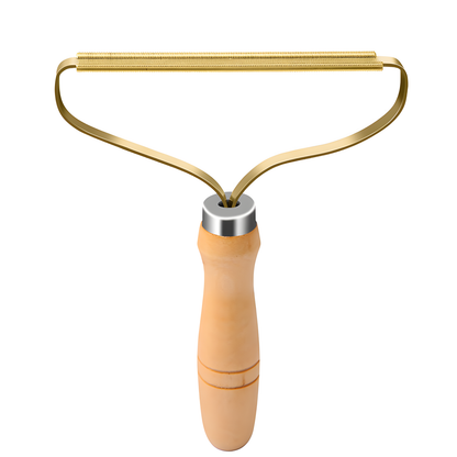 Wooden-Handle Lint Scraper