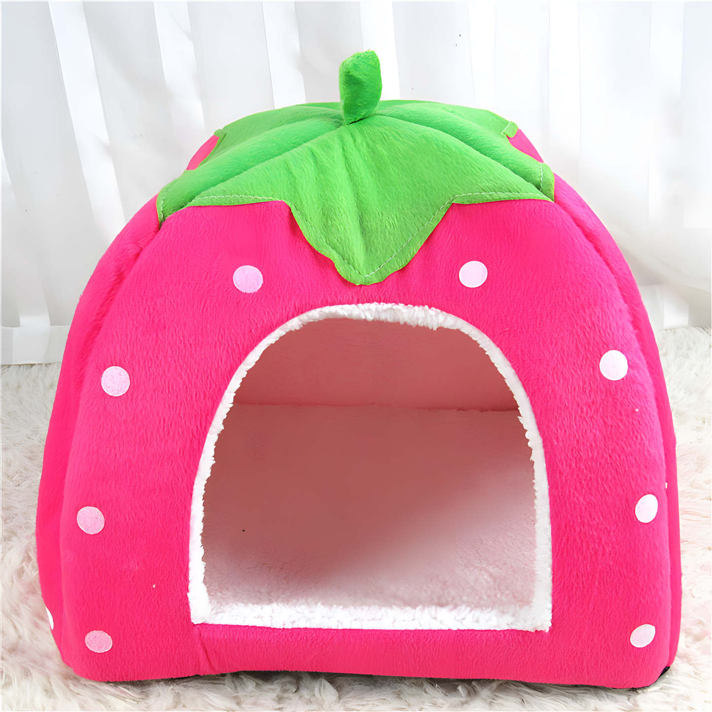Strawberry Pet Cave Bed