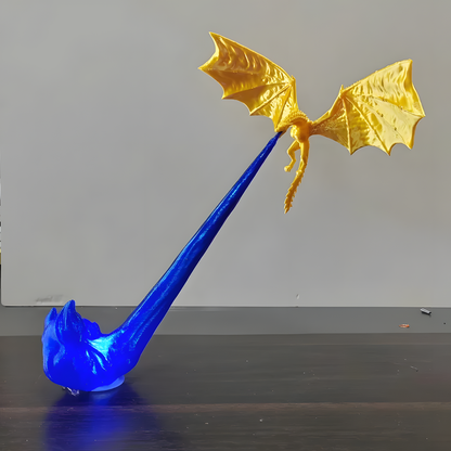 Fire-Breathing Dragon Bookshelf Statue