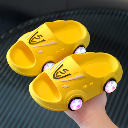 Light-Up Car Slippers for Kids