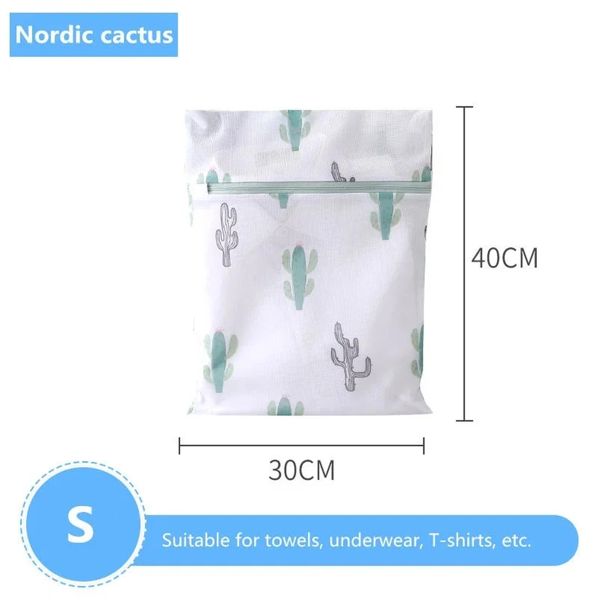 Cactus Mesh Laundry Bag