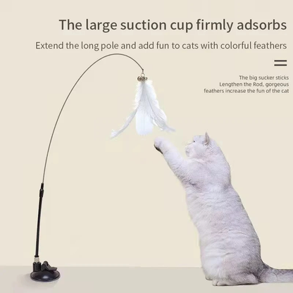 Hands-Free Suction Cup Cat Wand