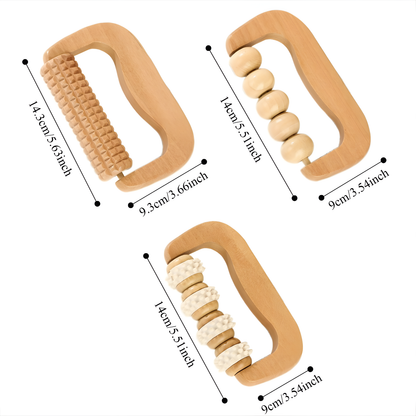 Wooden Roller Leg Massager