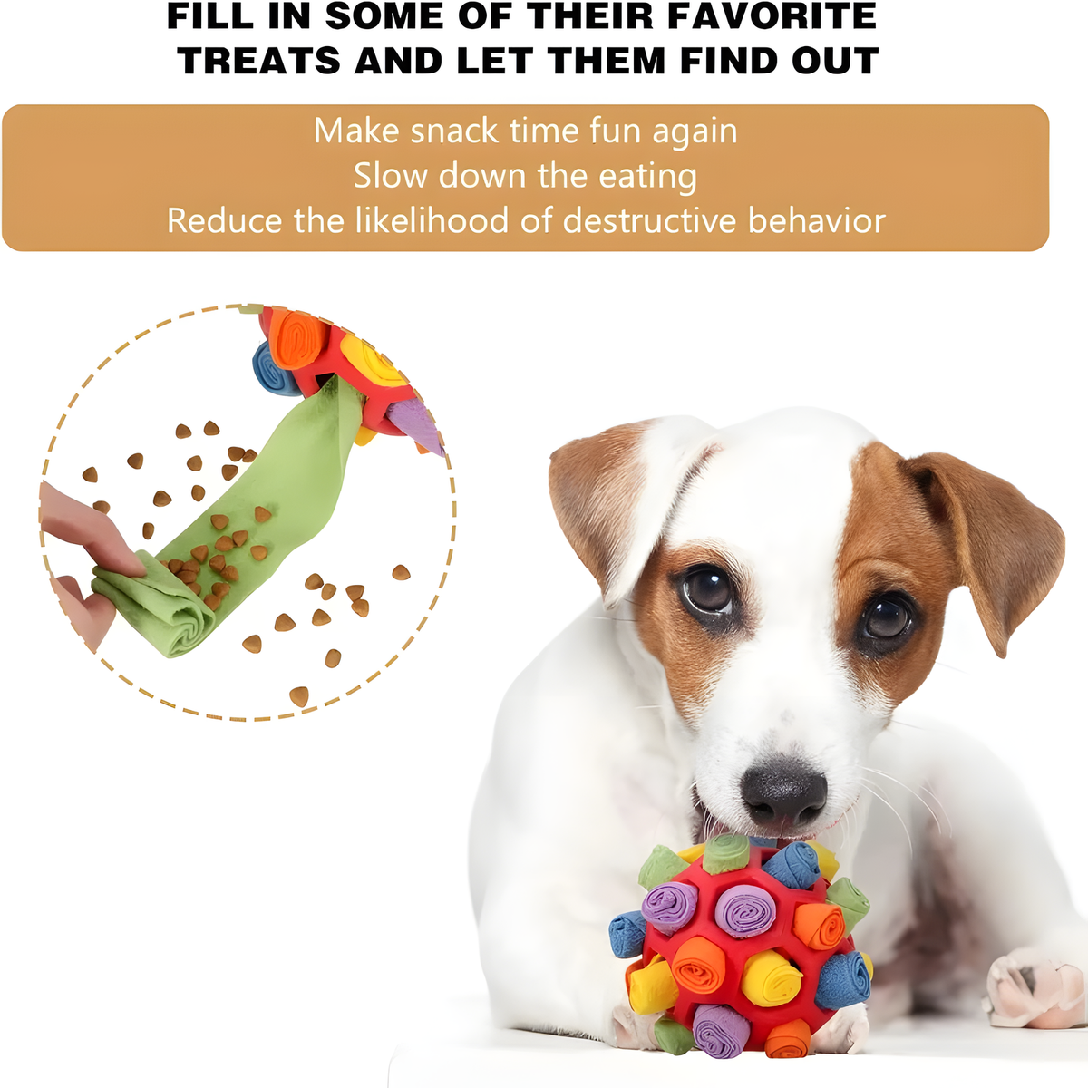 Treat-Hiding Dog Sniffing Ball