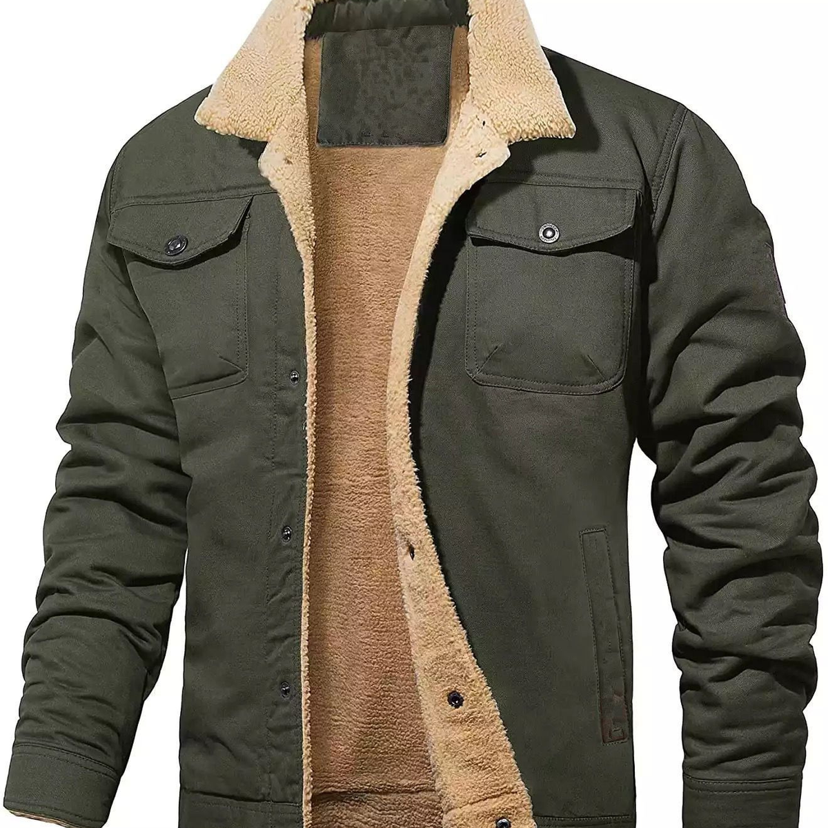 Men's Sherpa-Lined Utility Jacket