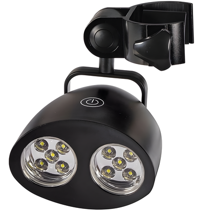 Clamp-On Dual-Head LED Grill Light