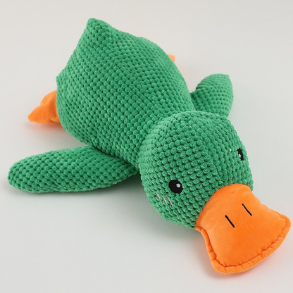 Squeaky Duck Plush Dog Toy
