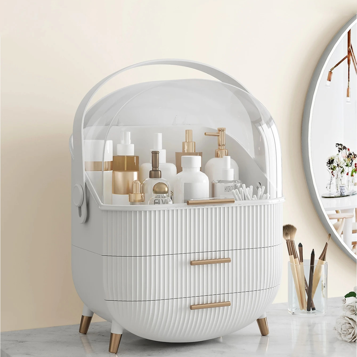 Transparent Cosmetic Storage Box