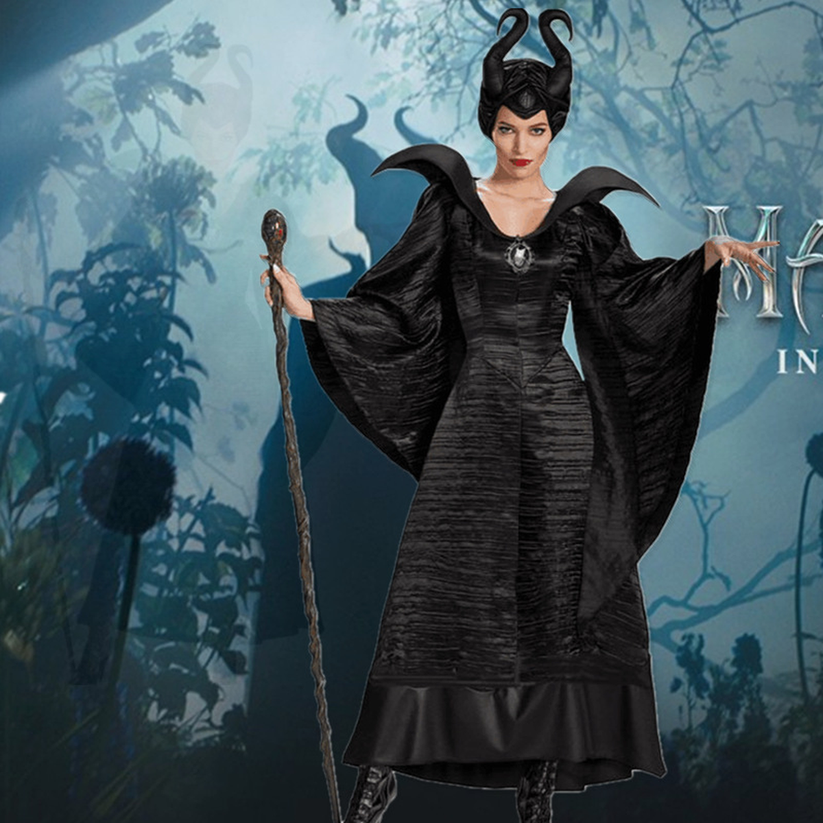 Horned Black Witch Costume