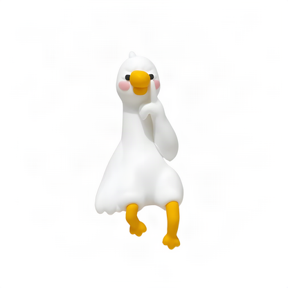 Resting Duck Monitor Figurines