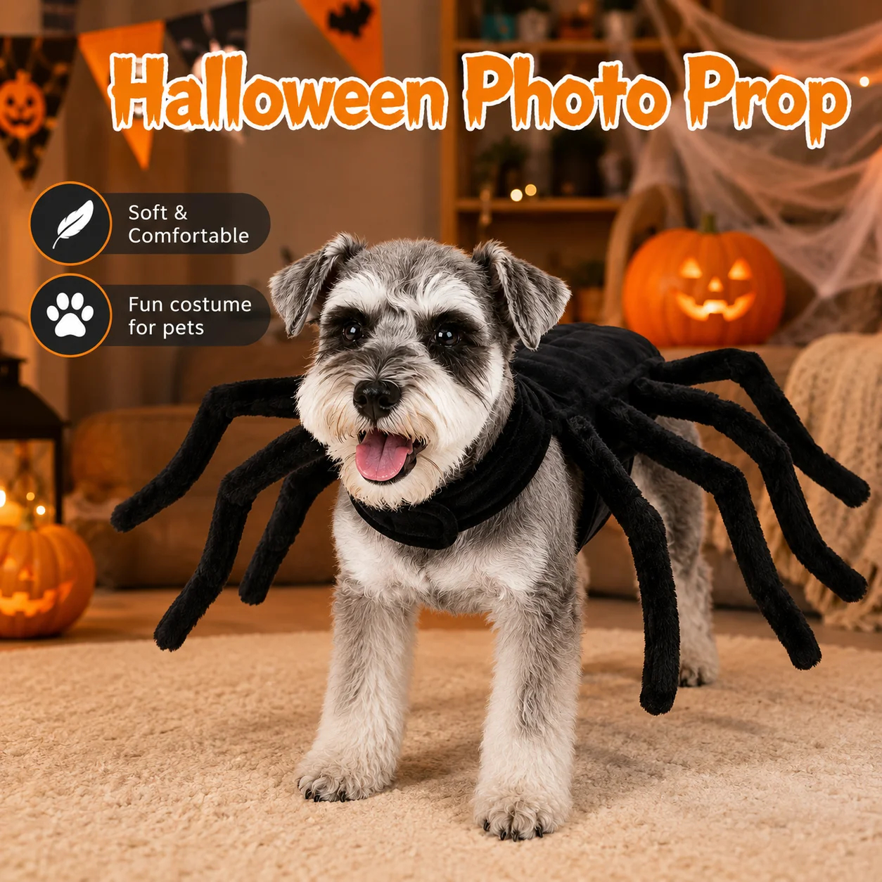 Halloween Spider Pet Costume