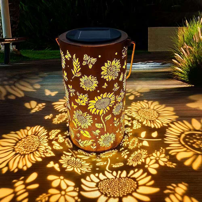 Solar Sunflower Projection Lantern