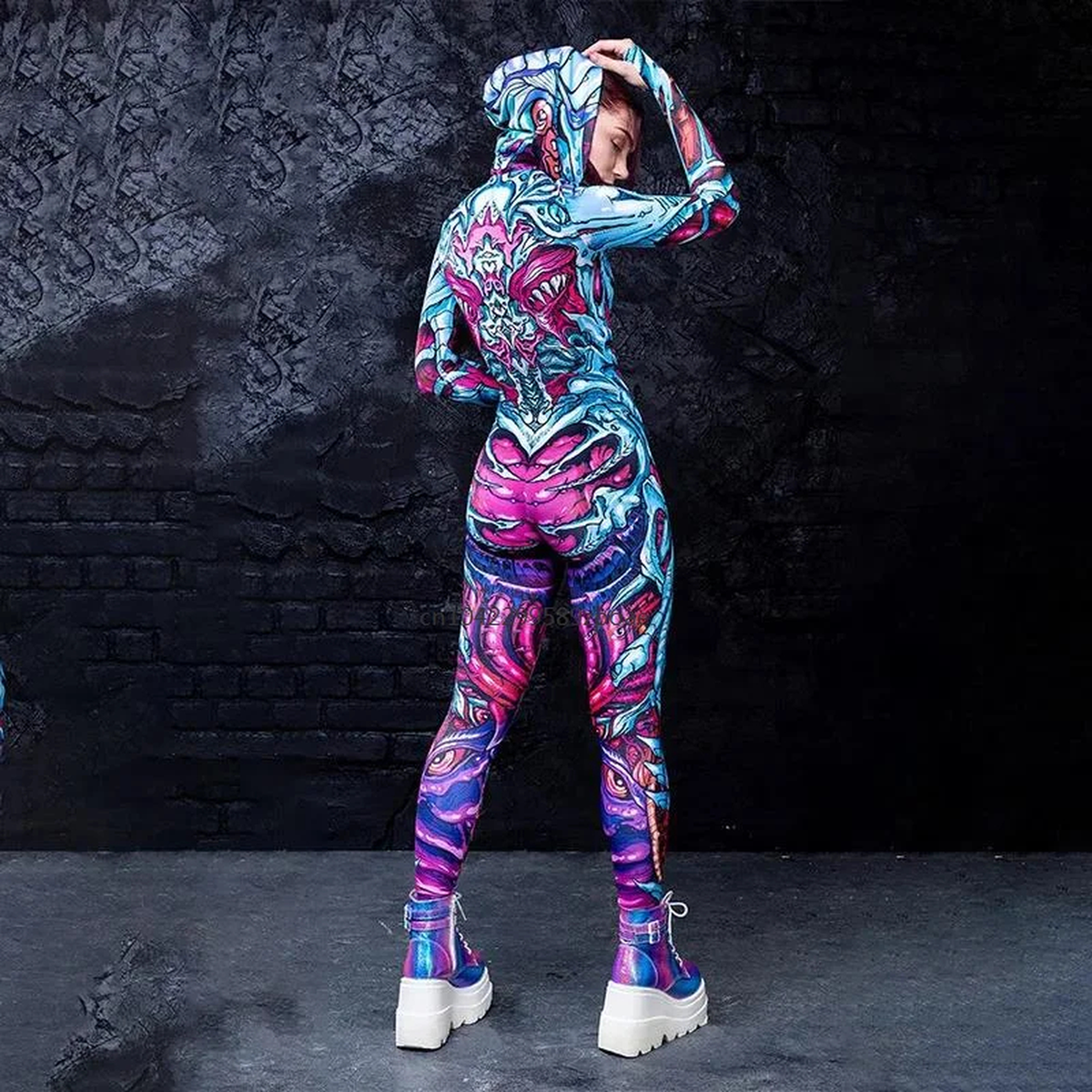 Colorful Skeleton Bodysuit