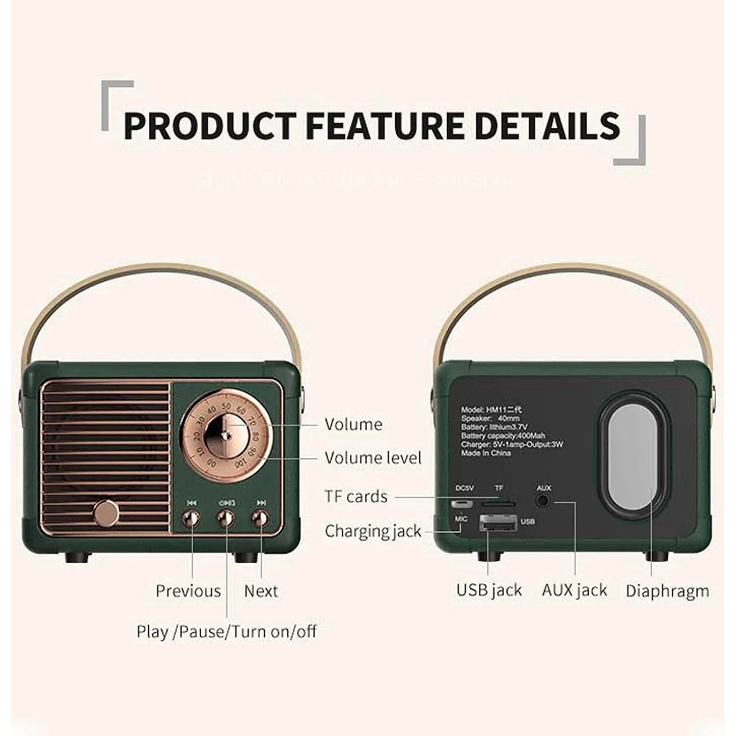 Retro Bluetooth Speaker