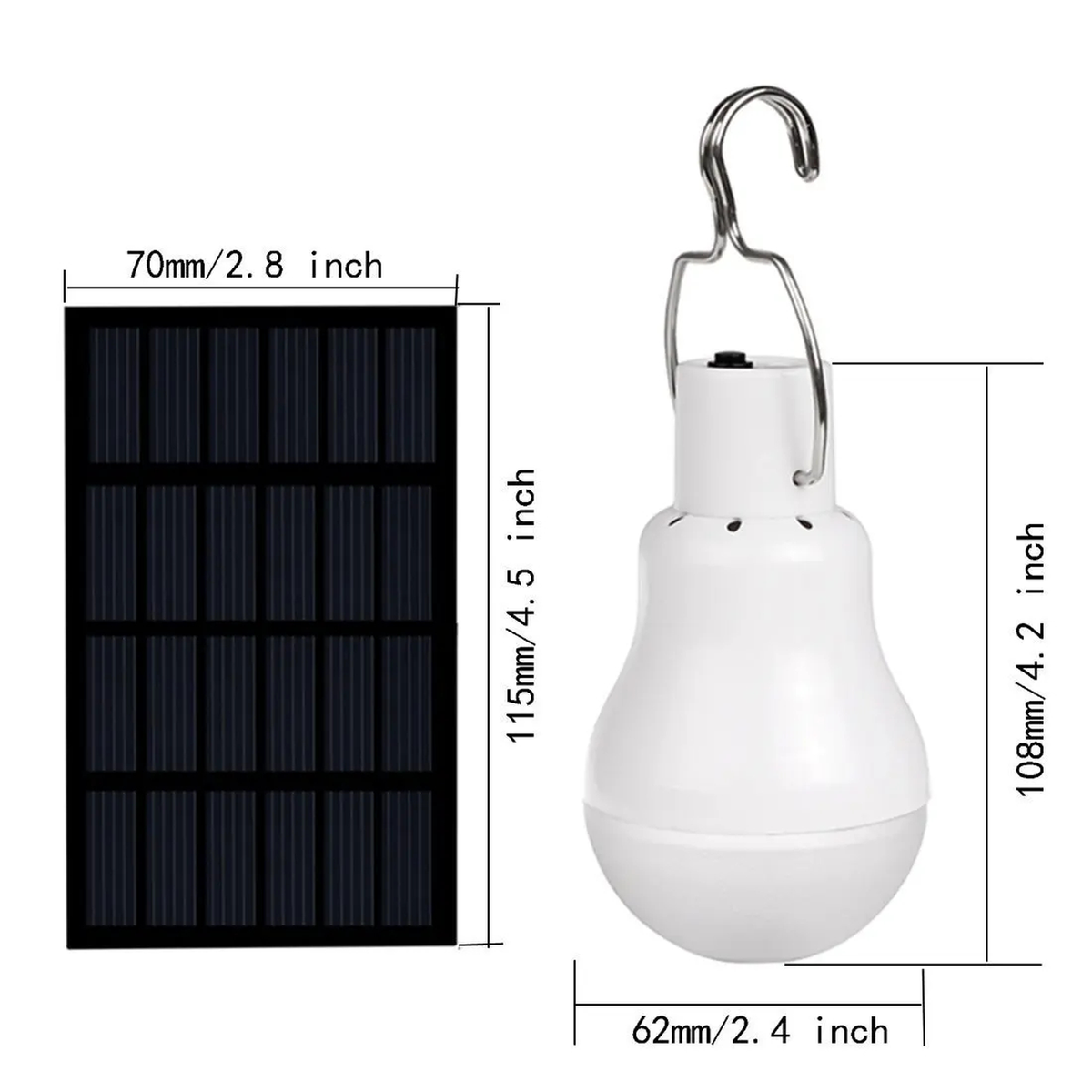 Solar Hanging Light Bulb