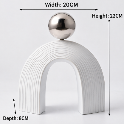 Arch and Ball Desktop Sculpture