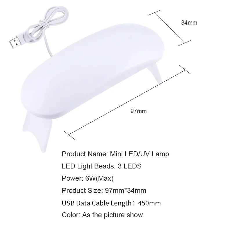 Gelnagelfolie med UV-lampa