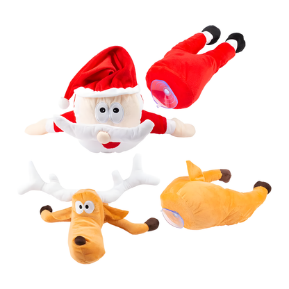 Hanging Santa and Reindeer Decorations