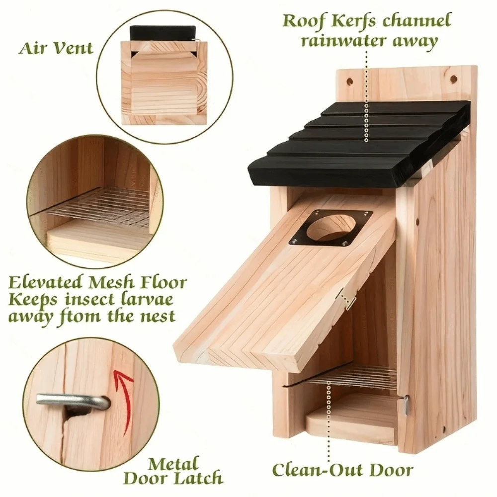Outdoor Wooden Birdhouse