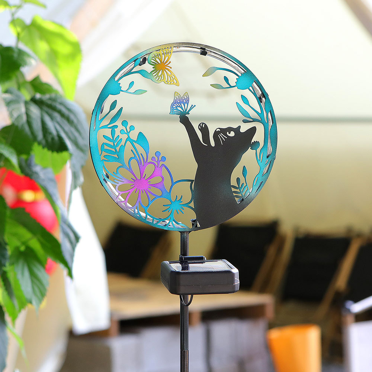 Animal Silhouette Solar Garden Stake